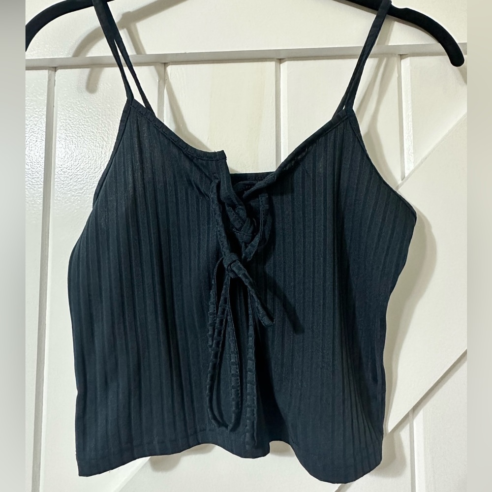 Large SHEIN navy crop top